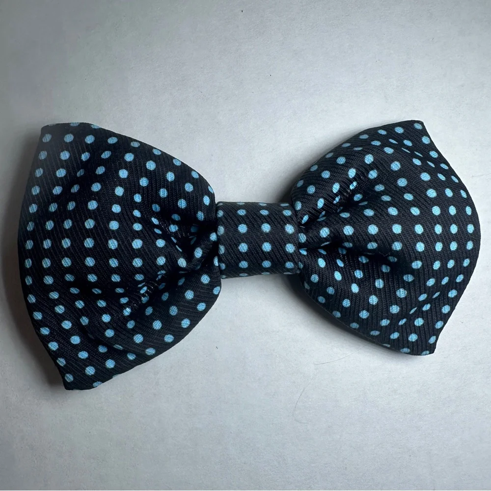 Set of Six Patterned Dog Collar Bow Ties